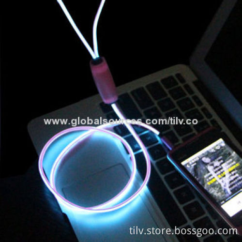 Colorful 3.5mm car aux audio cable for mobile phone